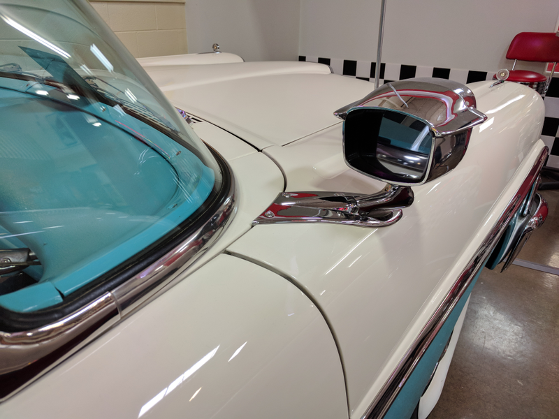 These combination mirror/driving lights were strange.